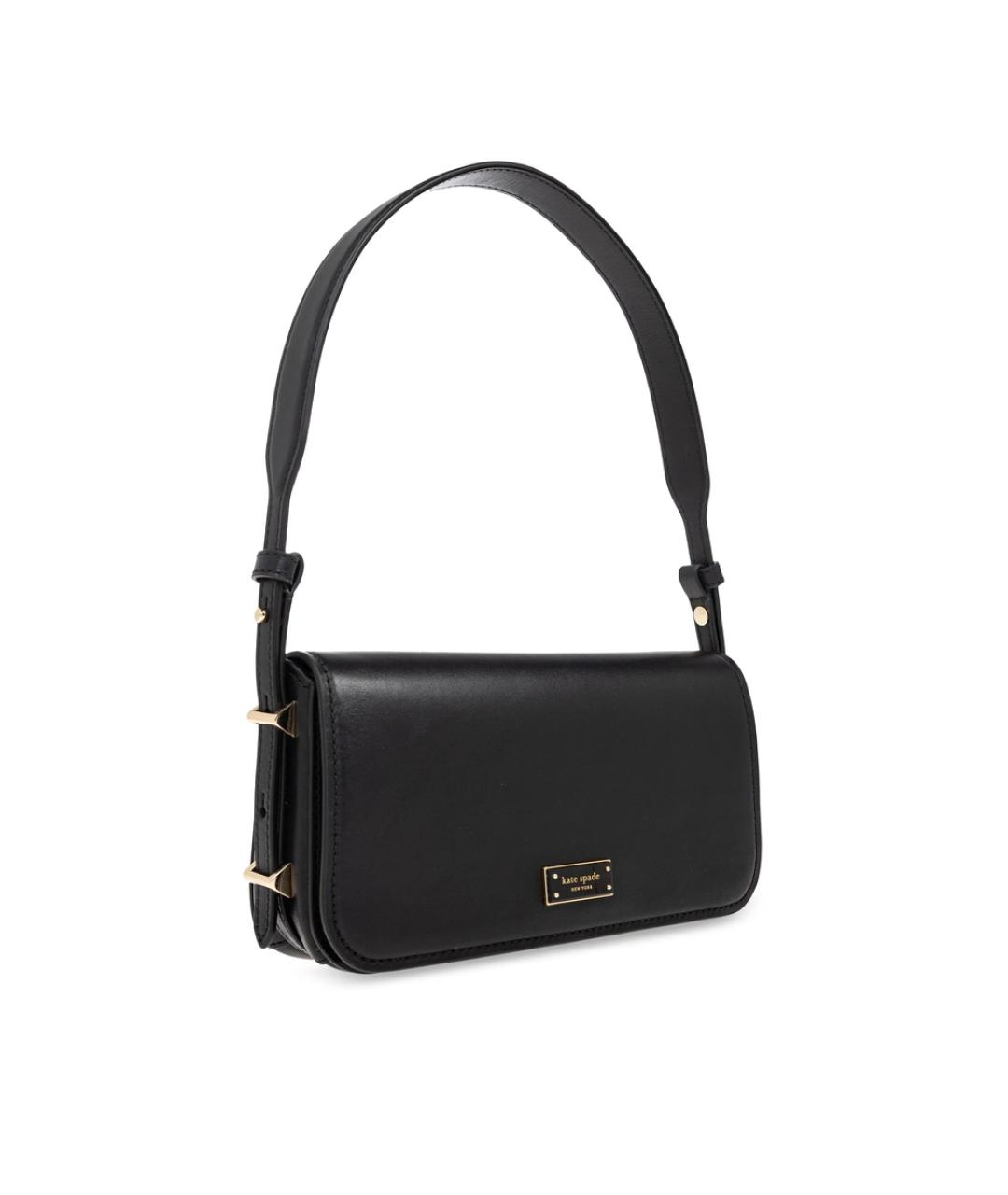 KATE SPADE Черная кожаная сумка через плечо, фото 5