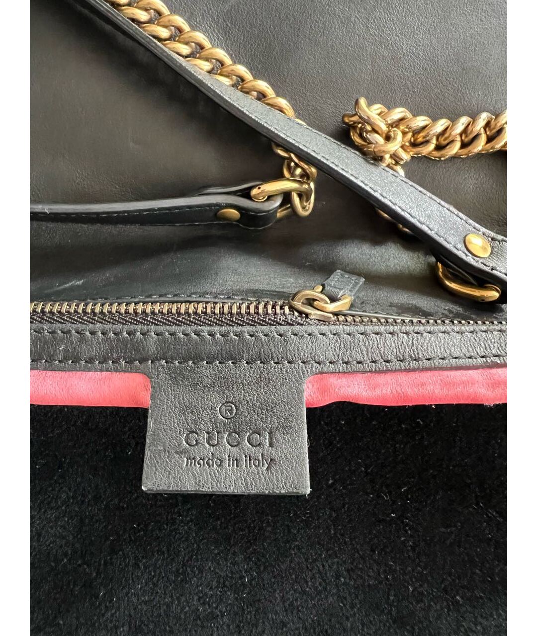 GUCCI Черная бархатная сумка тоут, фото 5