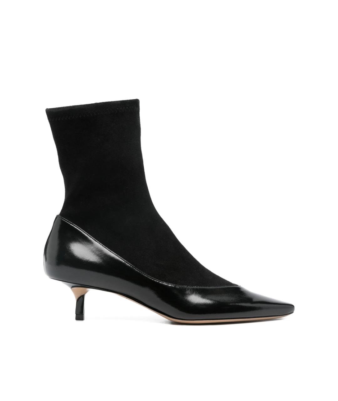 JACQUEMUS Черные кожаные туфли, фото 1