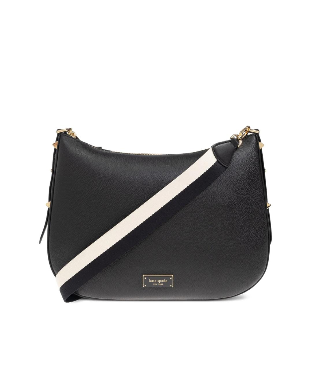 KATE SPADE Черная кожаная сумка через плечо, фото 1