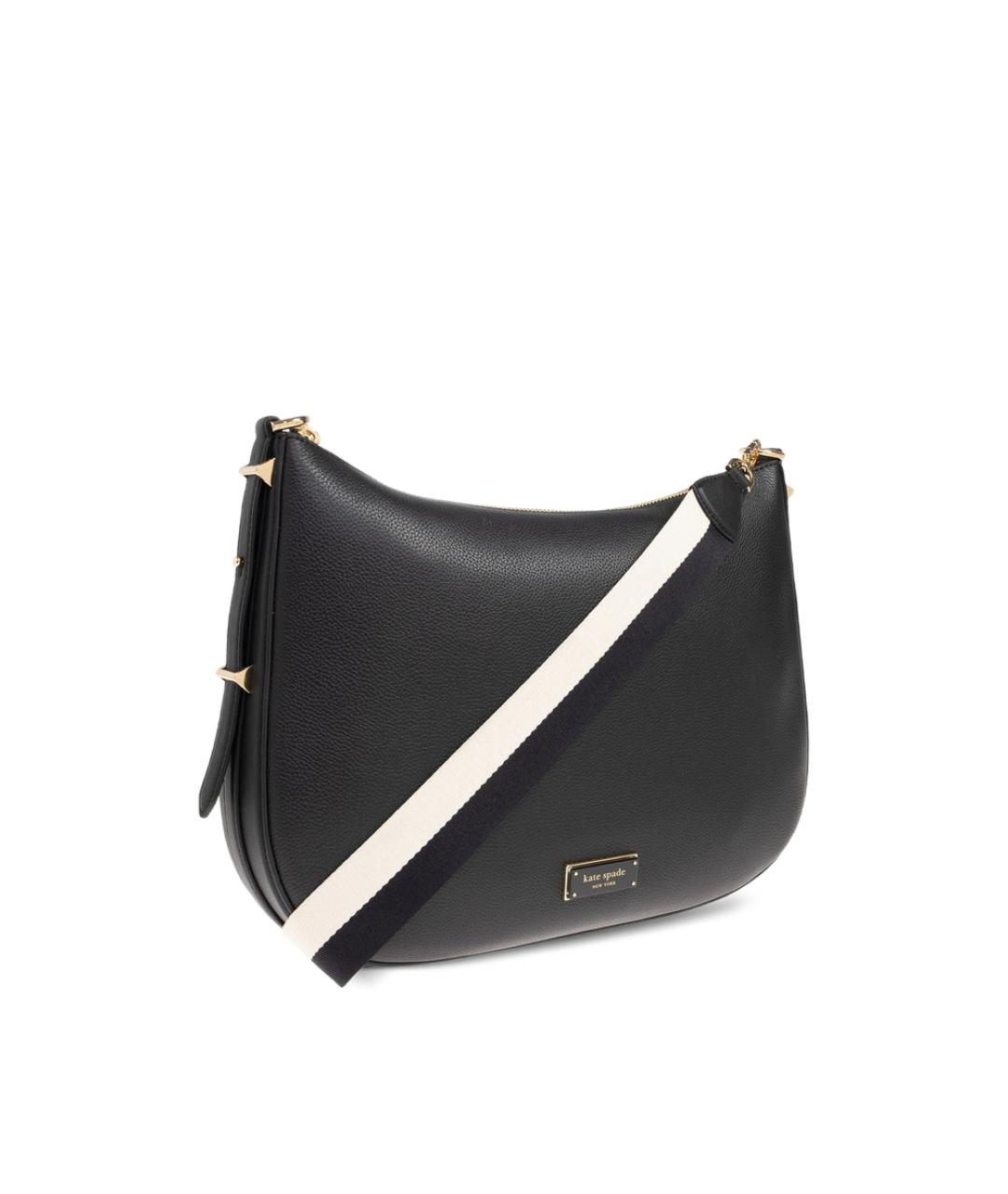 KATE SPADE Черная кожаная сумка через плечо, фото 3