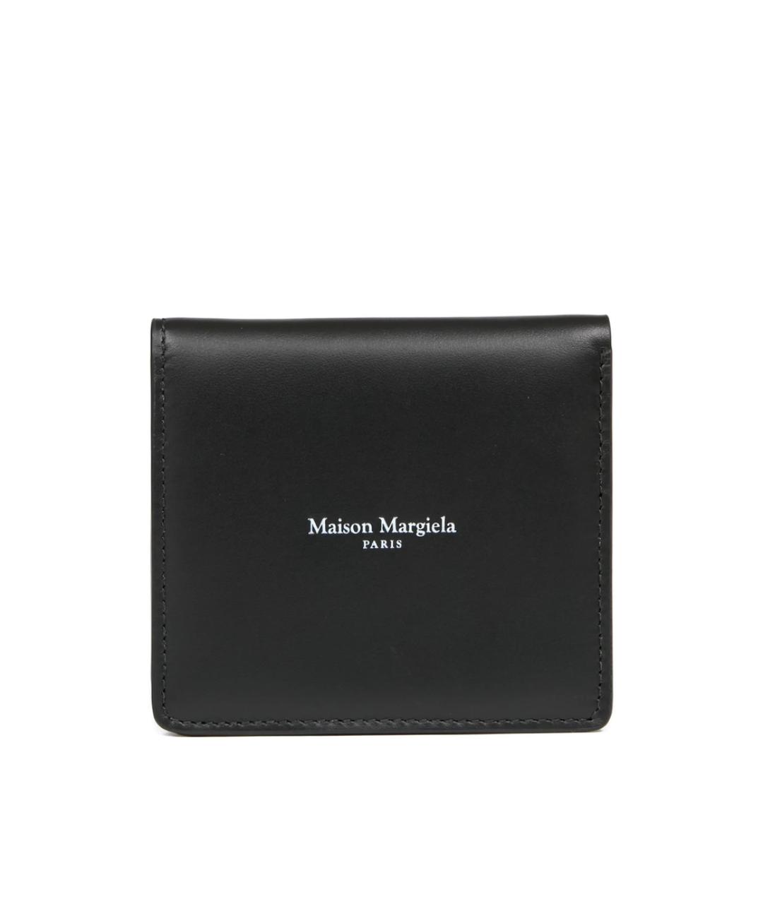 MAISON MARGIELA Черный кожаный кошелек, фото 1