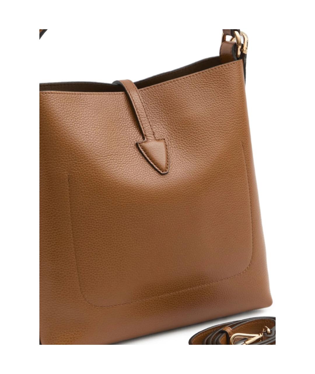 TOD'S Коричневая кожаная сумка через плечо, фото 5