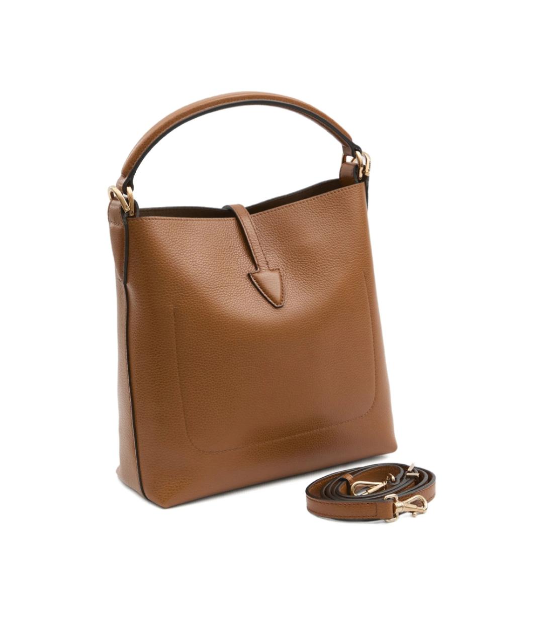 TOD'S Коричневая кожаная сумка через плечо, фото 4