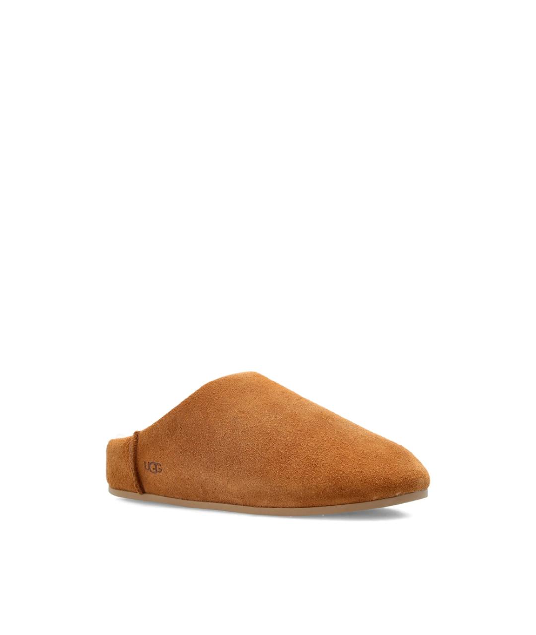 UGG Коричневые замшевые мюли, фото 3