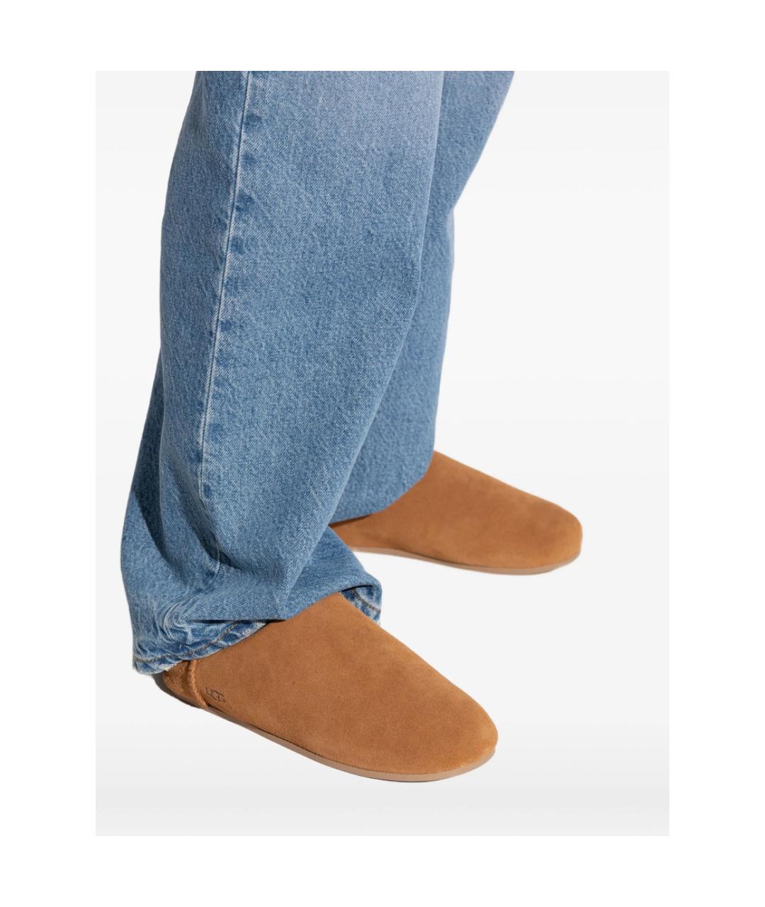 UGG Коричневые замшевые мюли, фото 2
