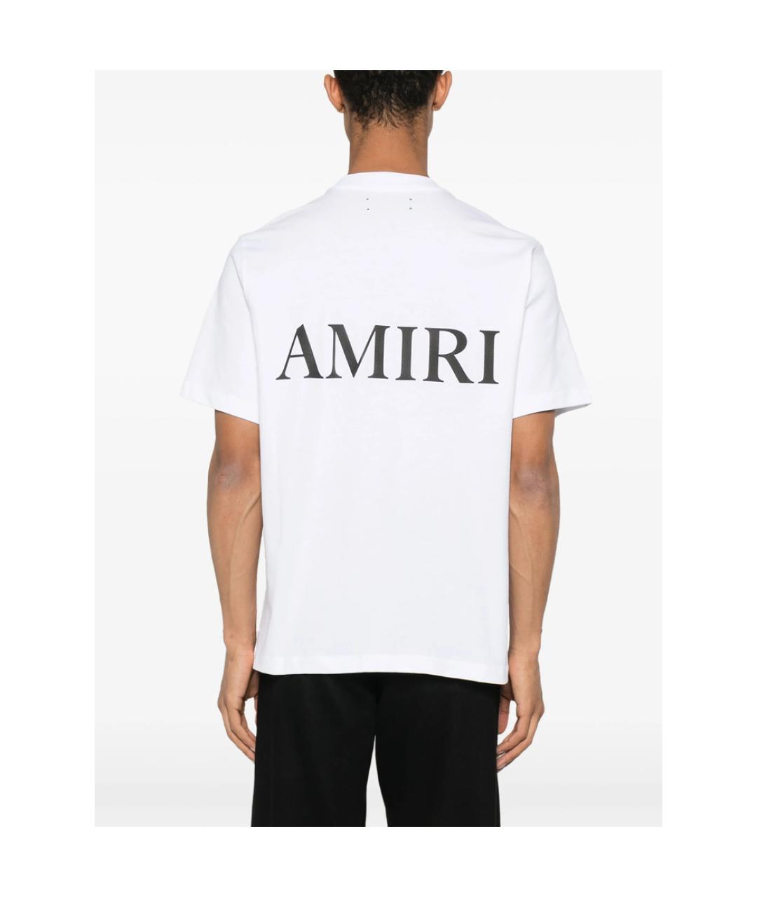 AMIRI Белая хлопковая футболка, фото 2