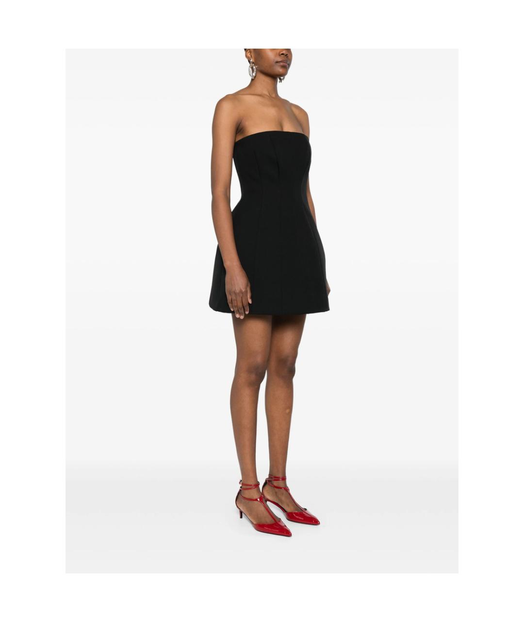 MAX MARA Черное полиэстеровое коктейльное платье, фото 2