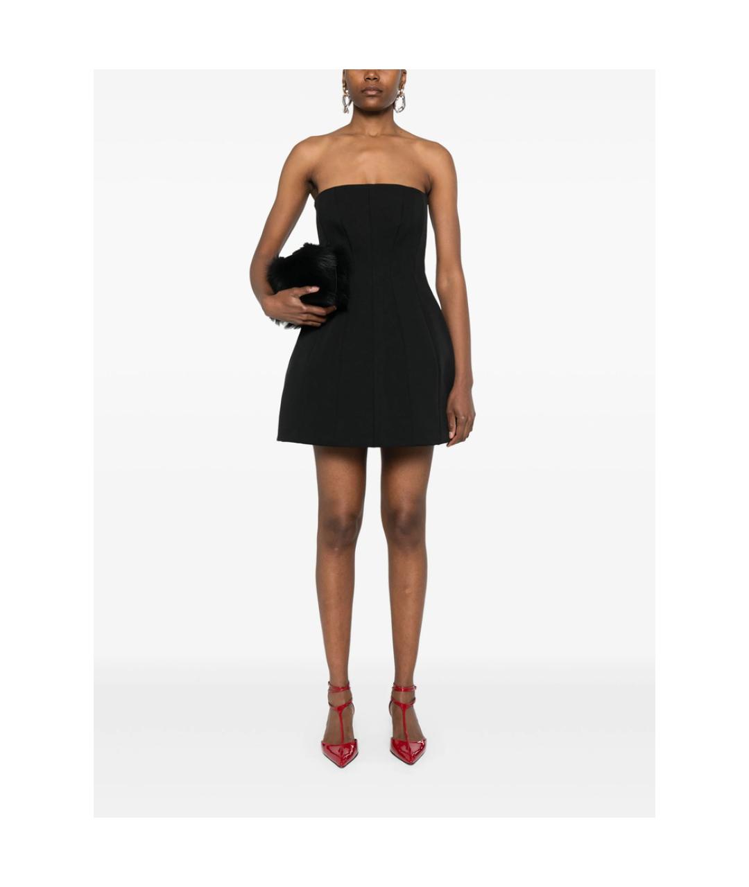MAX MARA Черное полиэстеровое коктейльное платье, фото 3