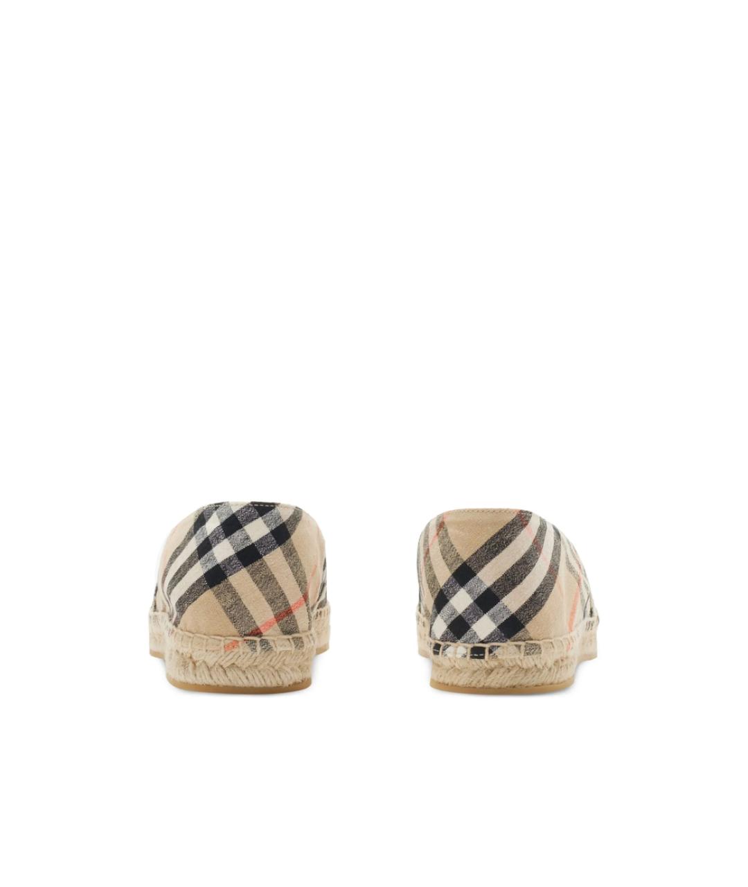 BURBERRY Бежевые текстильные эспадрильи, фото 3