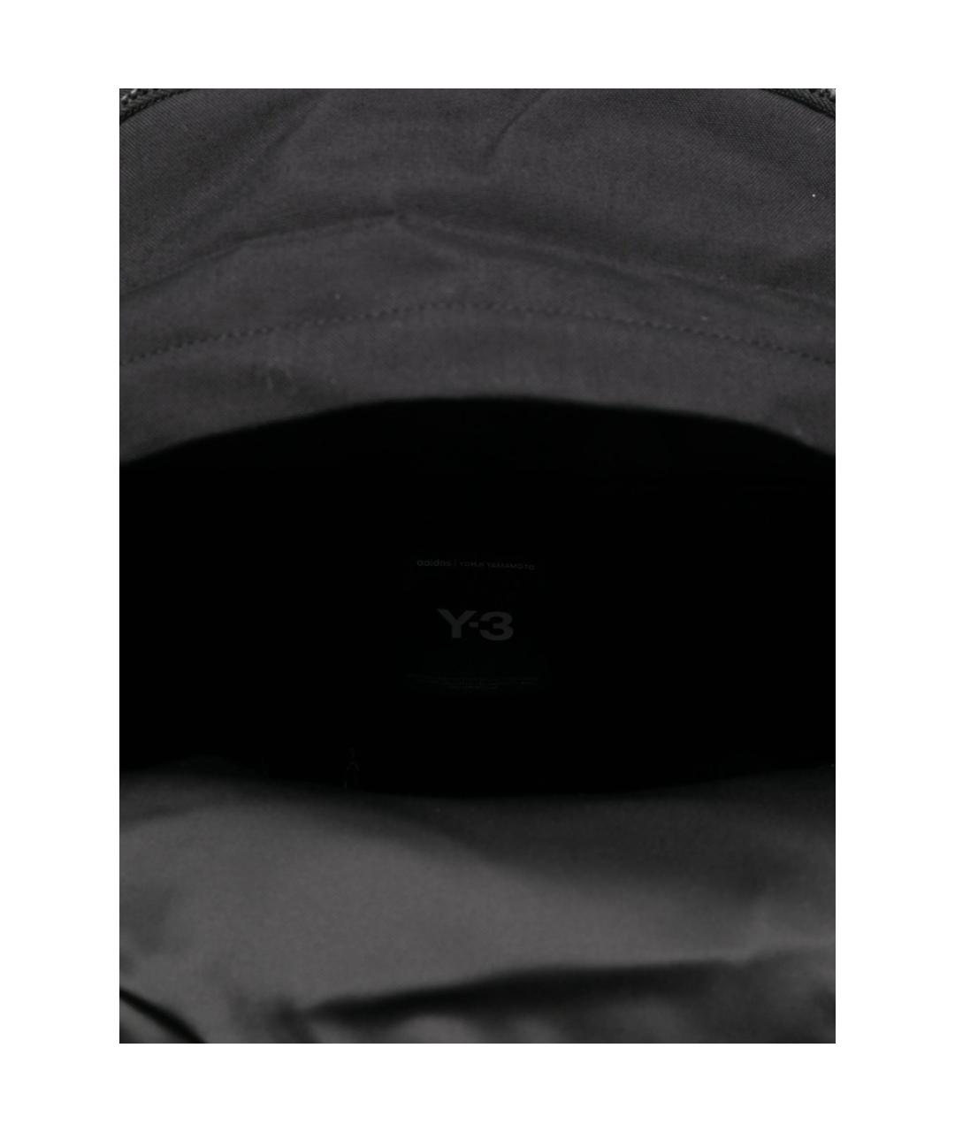 Y-3 Черный синтетический рюкзак, фото 4