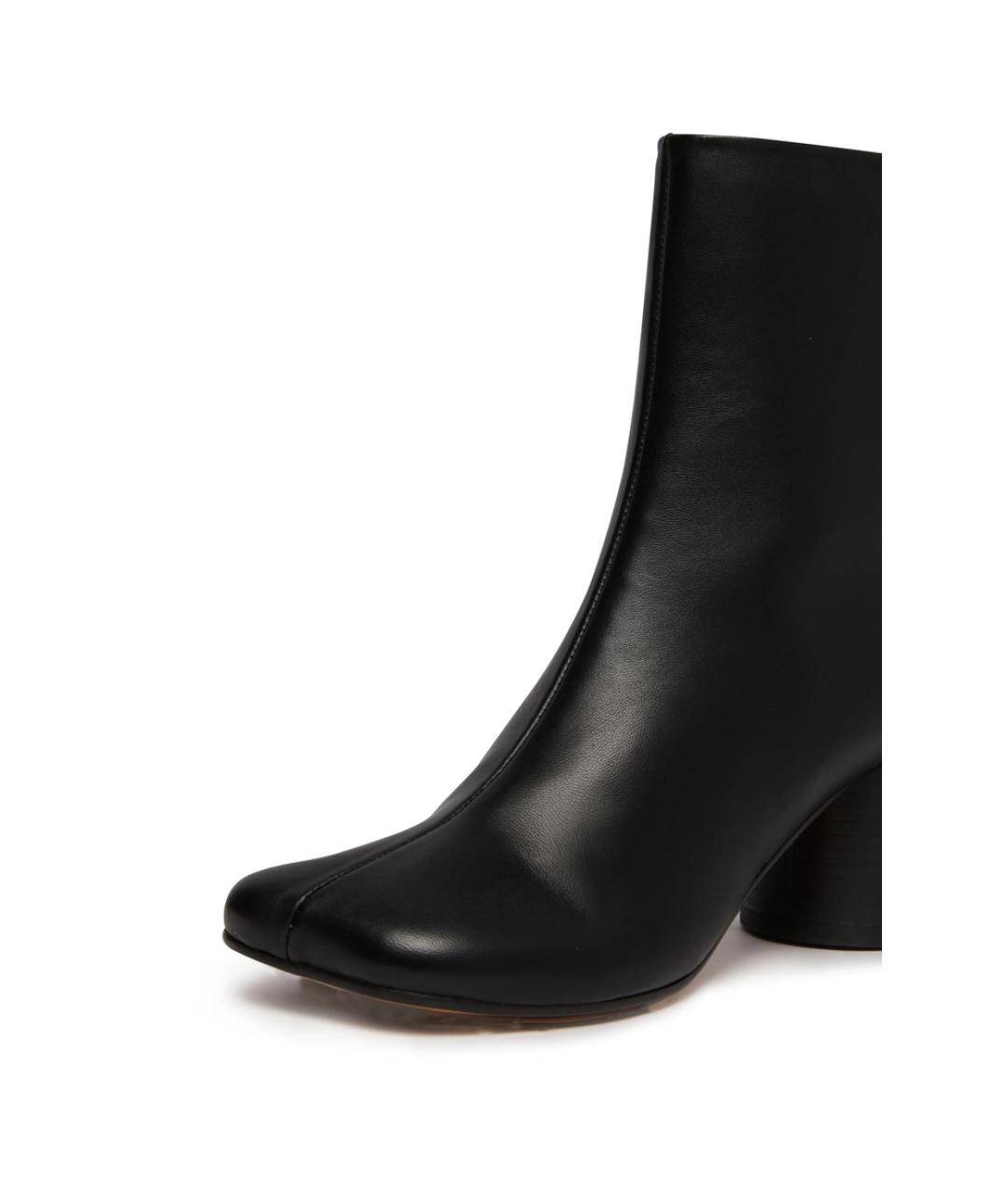 MM6 MAISON MARGIELA Черные кожаные ботильоны, фото 2