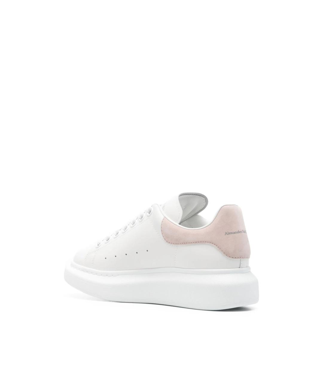 ALEXANDER MCQUEEN Белые кожаные кроссовки, фото 4