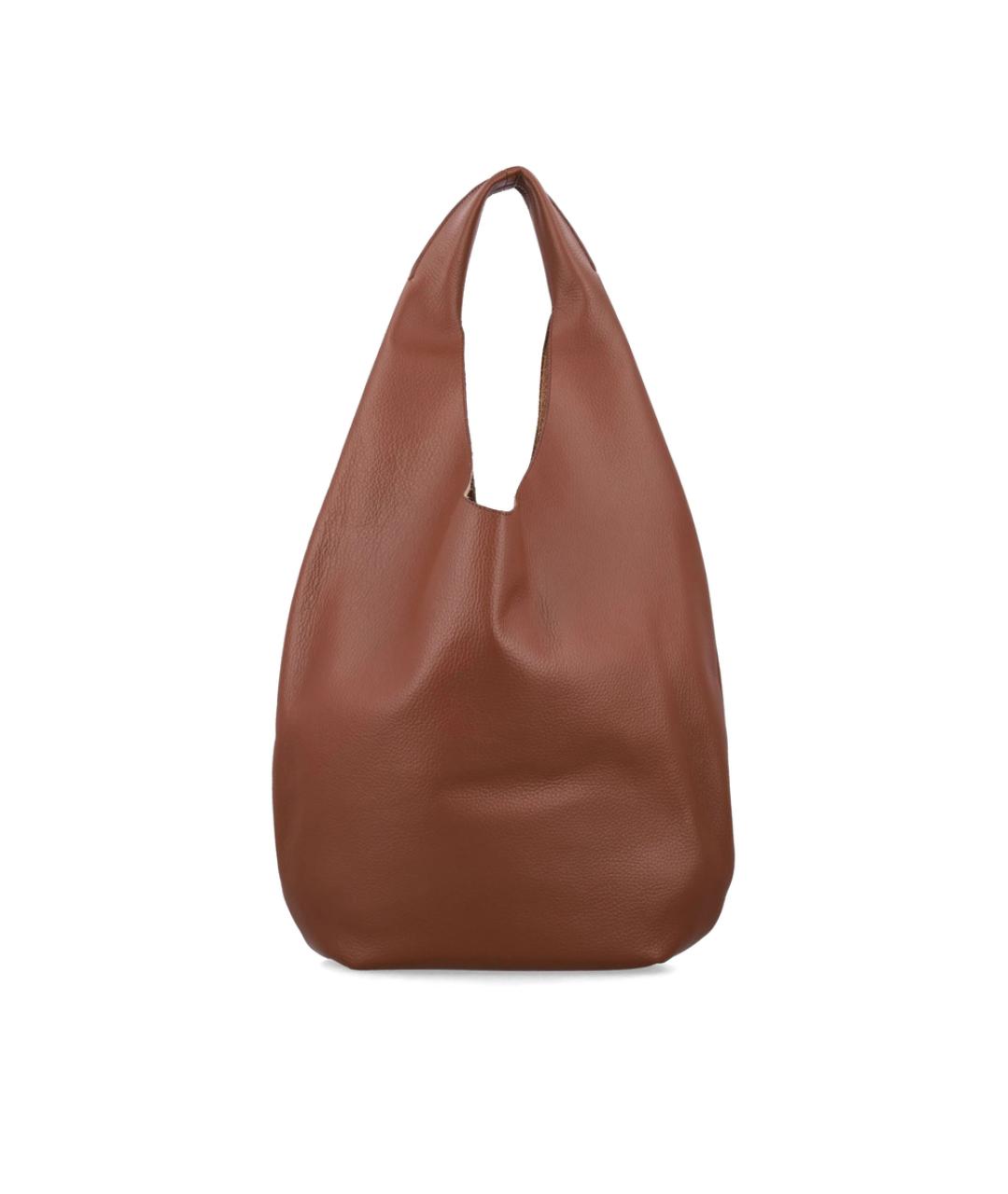 A.P.C. Коричневая кожаная сумка тоут, фото 4