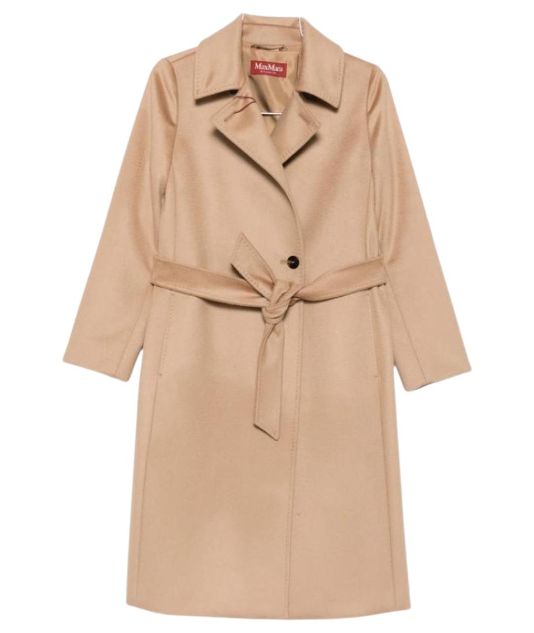 MAX MARA STUDIO Бежевое шерстяное пальто, фото 1