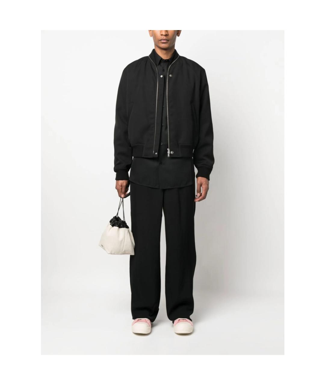 JIL SANDER Черная хлопковая куртка, фото 3
