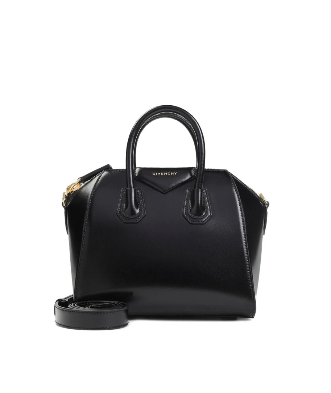 GIVENCHY Черная кожаная сумка тоут, фото 1
