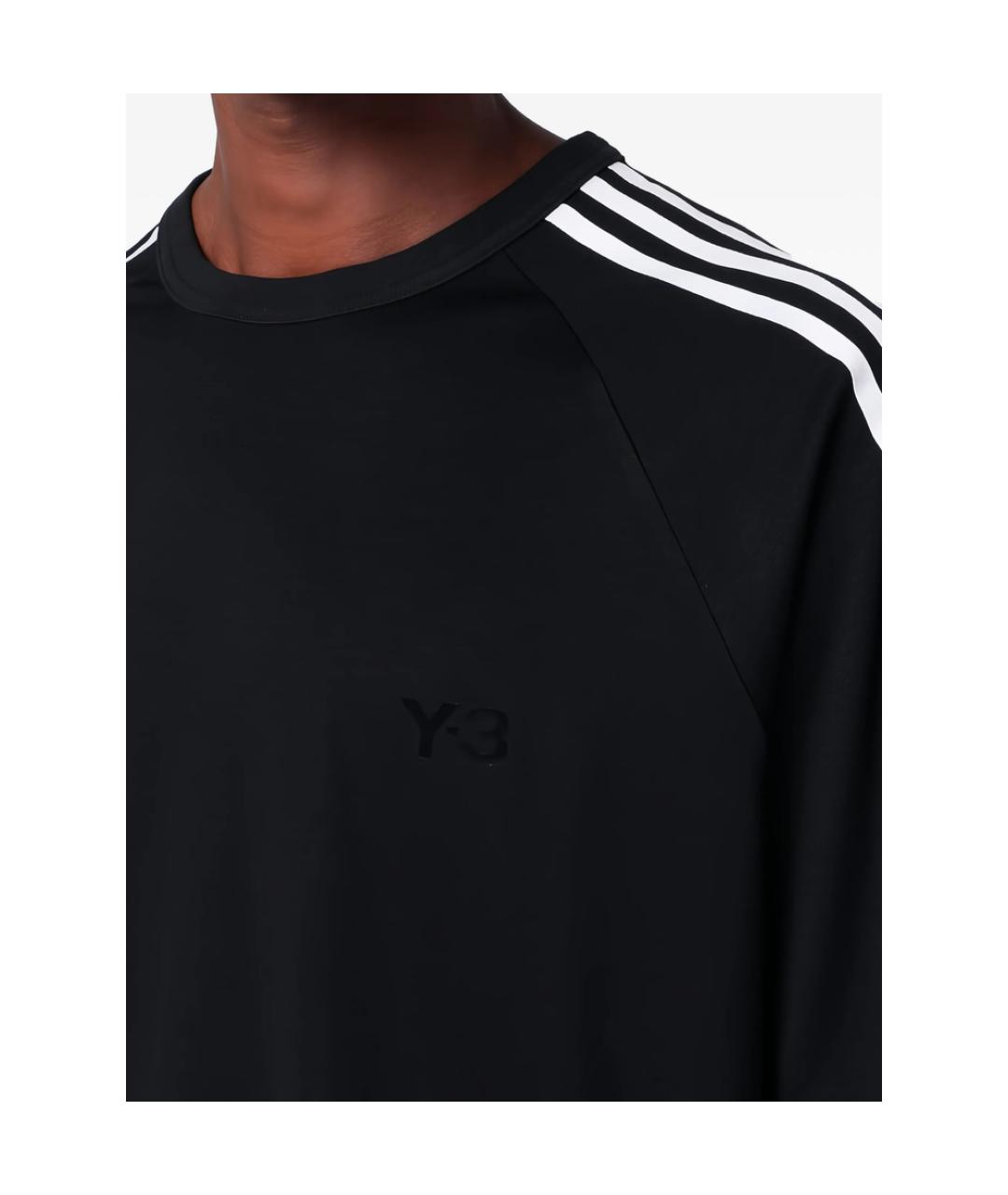 Y-3 Черная шерстяная футболка, фото 4