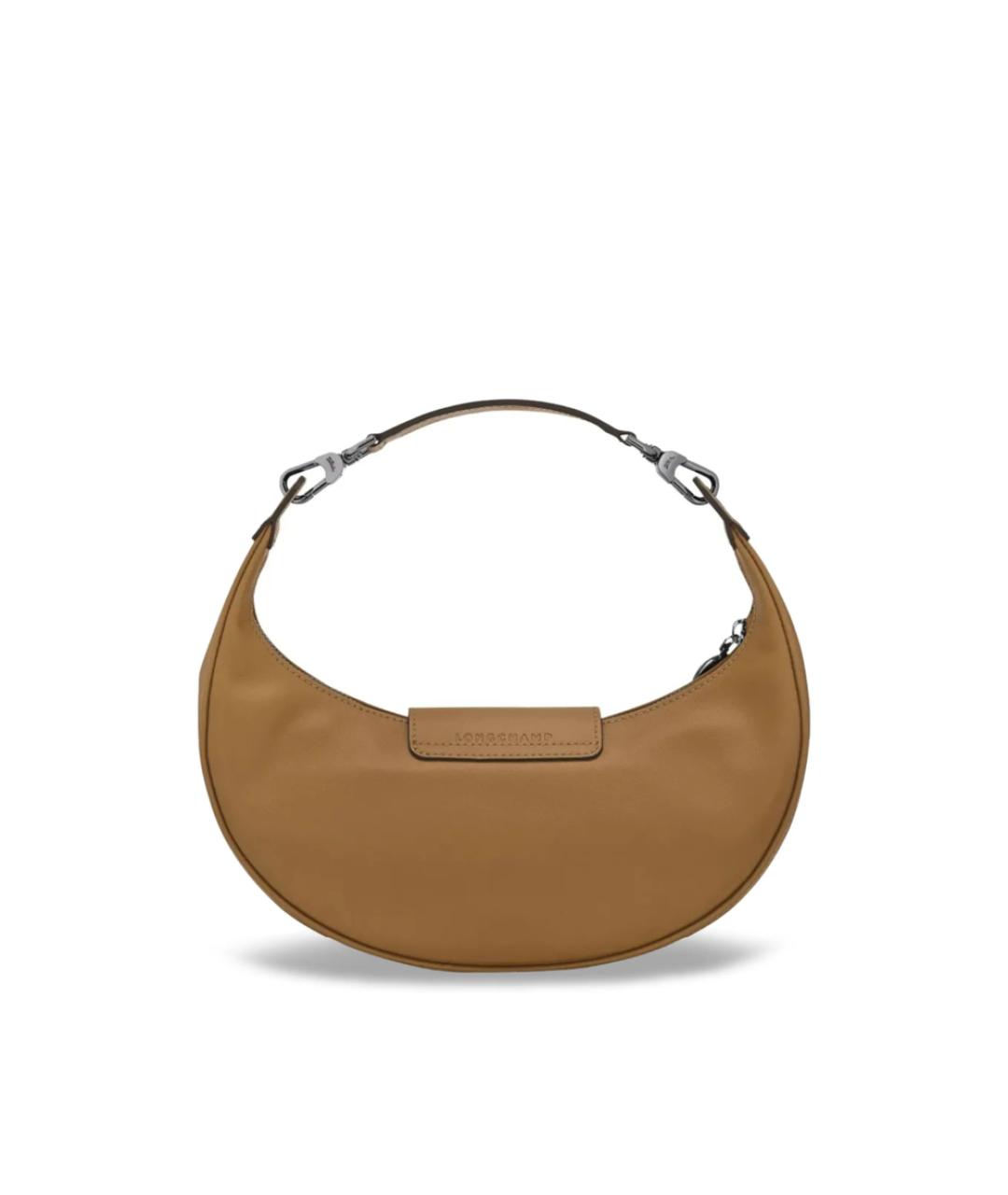 LONGCHAMP Бежевая кожаная сумка через плечо, фото 2