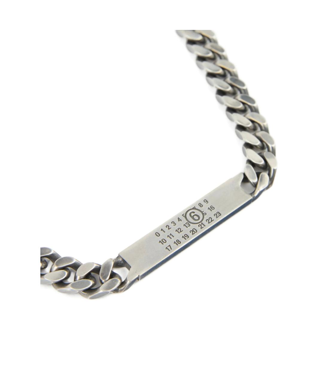 MM6 MAISON MARGIELA Серебряная металлическая цепочка/подвеска, фото 3