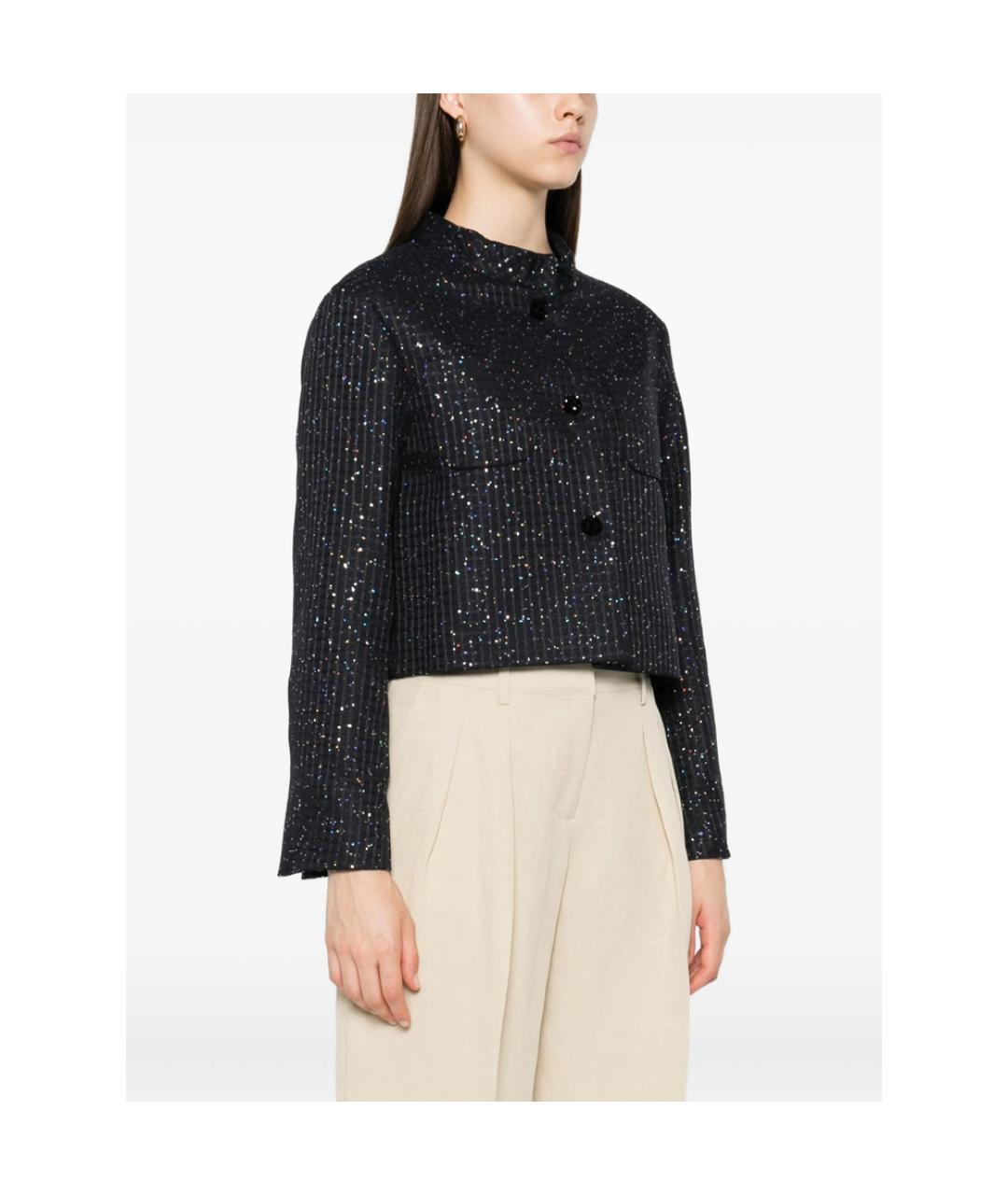 MAX MARA STUDIO Мульти полиэстеровый жакет/пиджак, фото 2