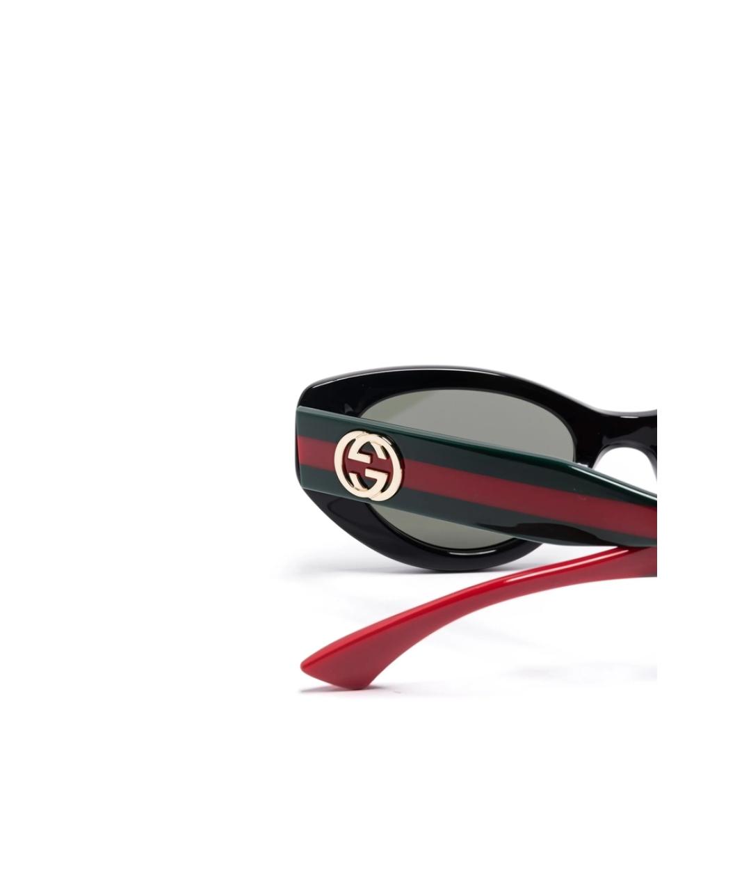 GUCCI Черные пластиковые солнцезащитные очки, фото 4
