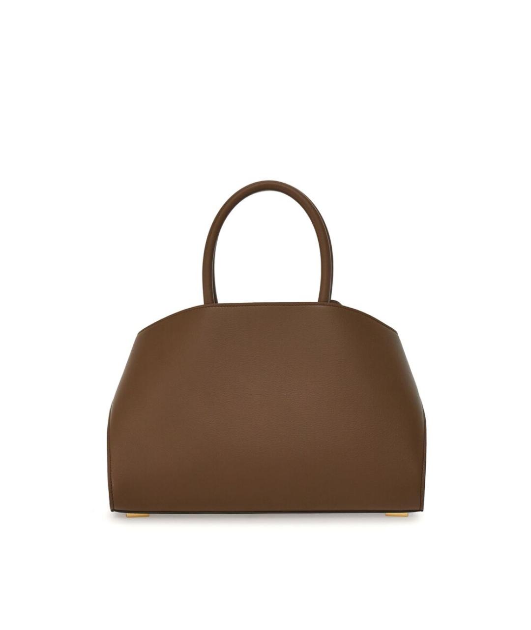 FERRAGAMO Коричневая кожаная сумка тоут, фото 2