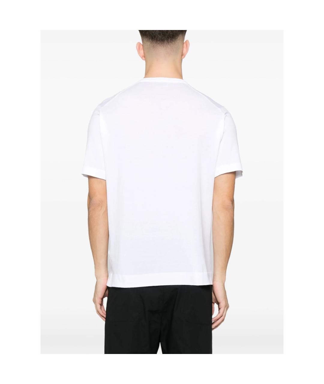JOHN SMEDLEY Белая хлопковая футболка, фото 4