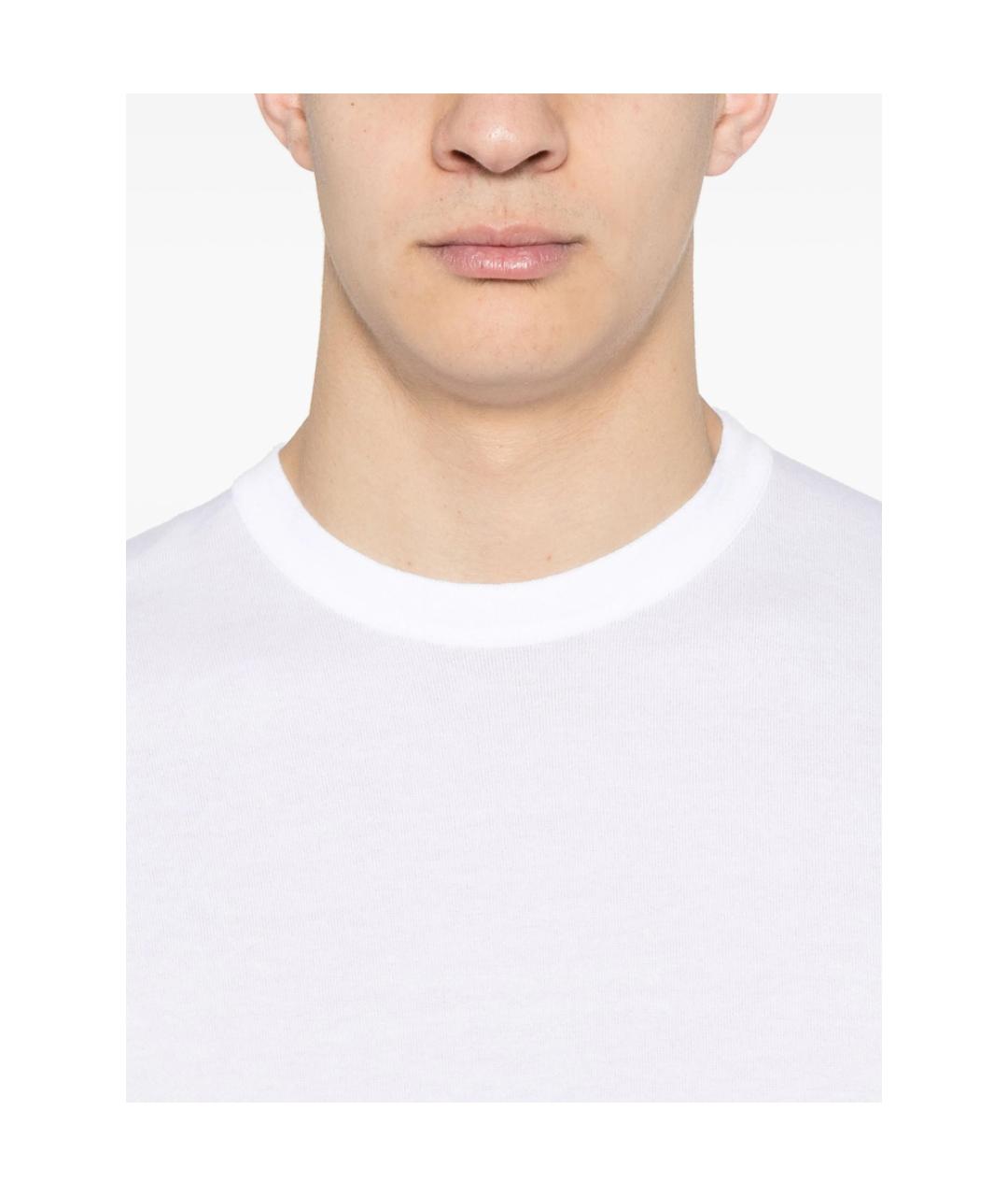 JOHN SMEDLEY Белая хлопковая футболка, фото 2