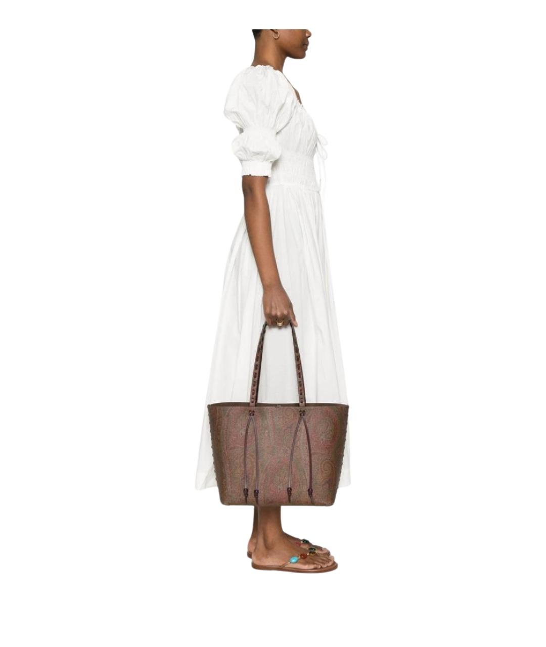 ETRO Коричневая сумка тоут, фото 3