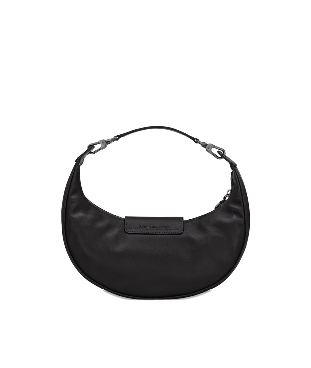 LONGCHAMP Черная кожаная сумка через плечо, фото 4