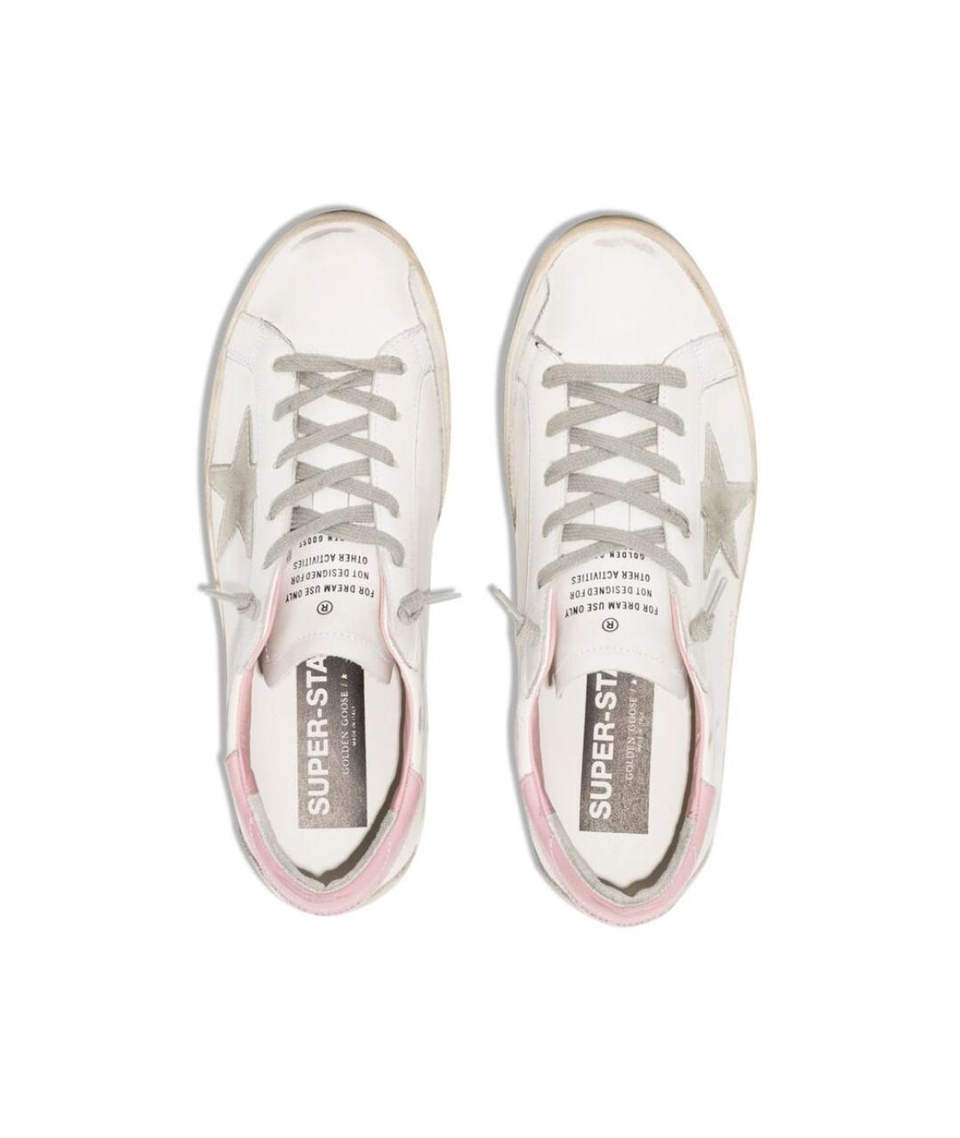 GOLDEN GOOSE DELUXE BRAND Белые кожаные кроссовки, фото 3