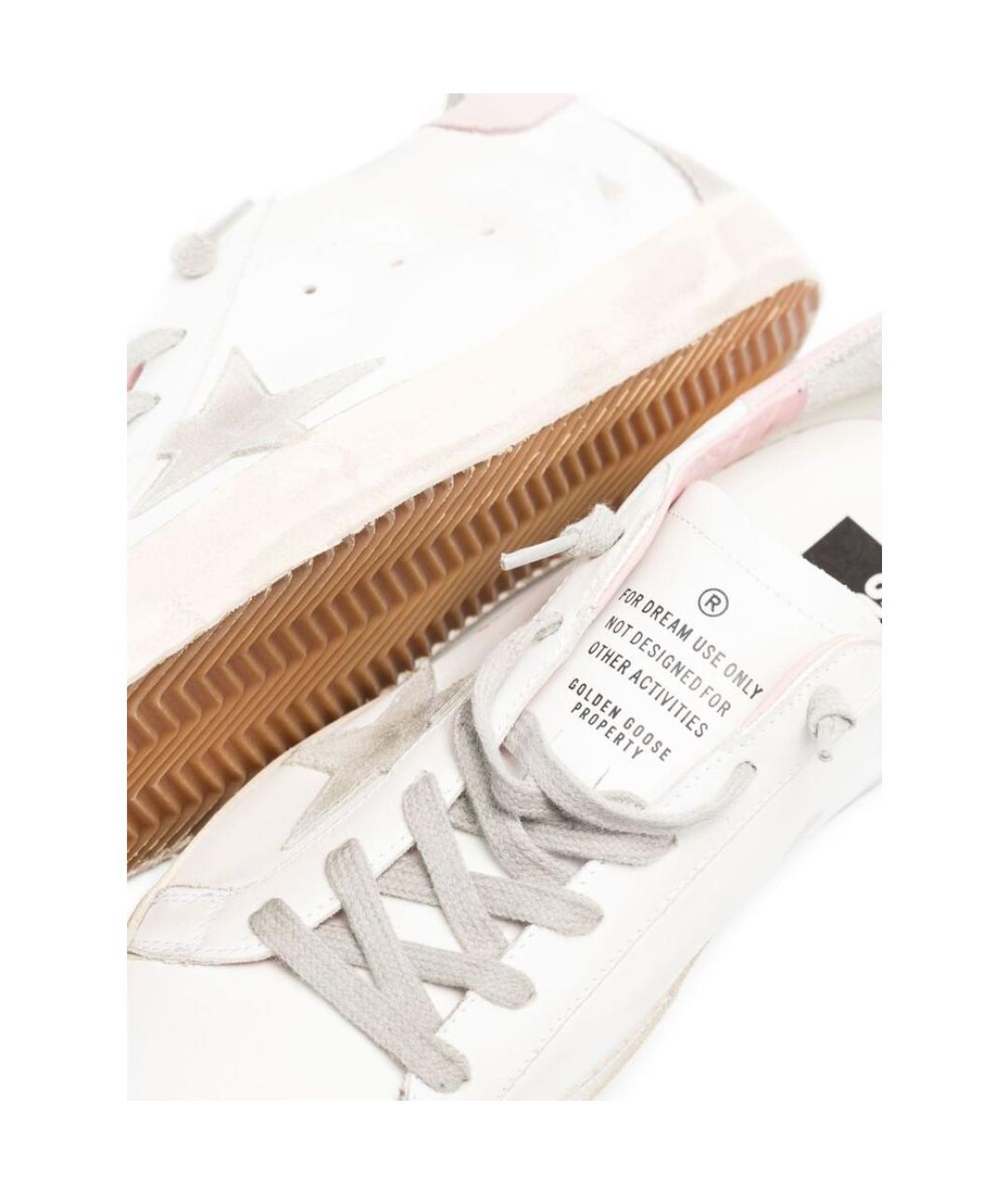 GOLDEN GOOSE DELUXE BRAND Белые кожаные кроссовки, фото 4