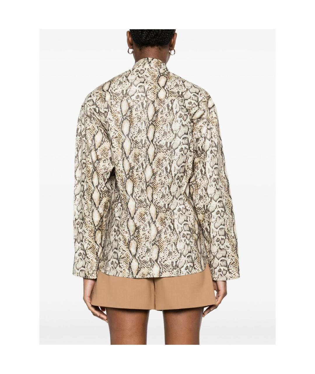 ISABEL MARANT Бежевая хлопковая куртка, фото 4