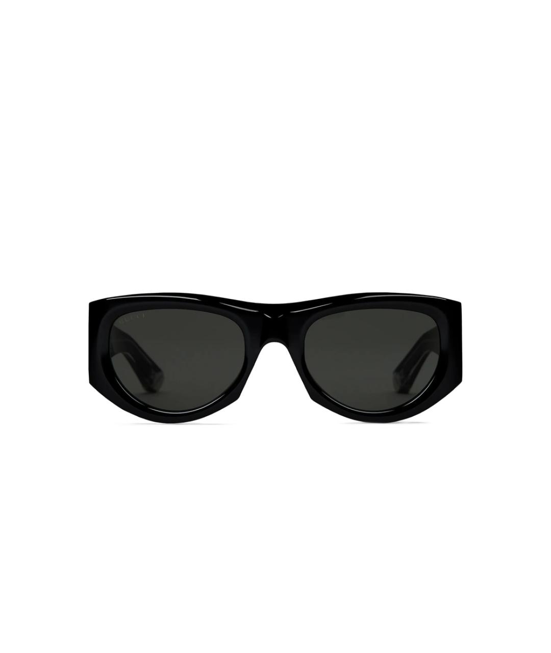 GUCCI Черные пластиковые солнцезащитные очки, фото 1