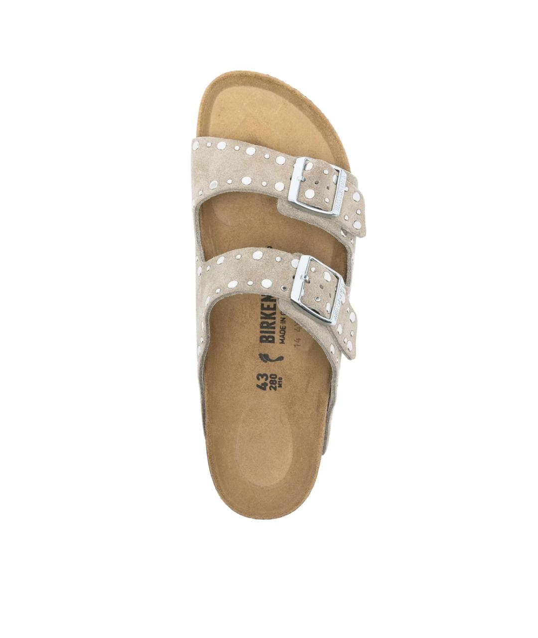 BIRKENSTOCK Серые замшевые сандалии, фото 2