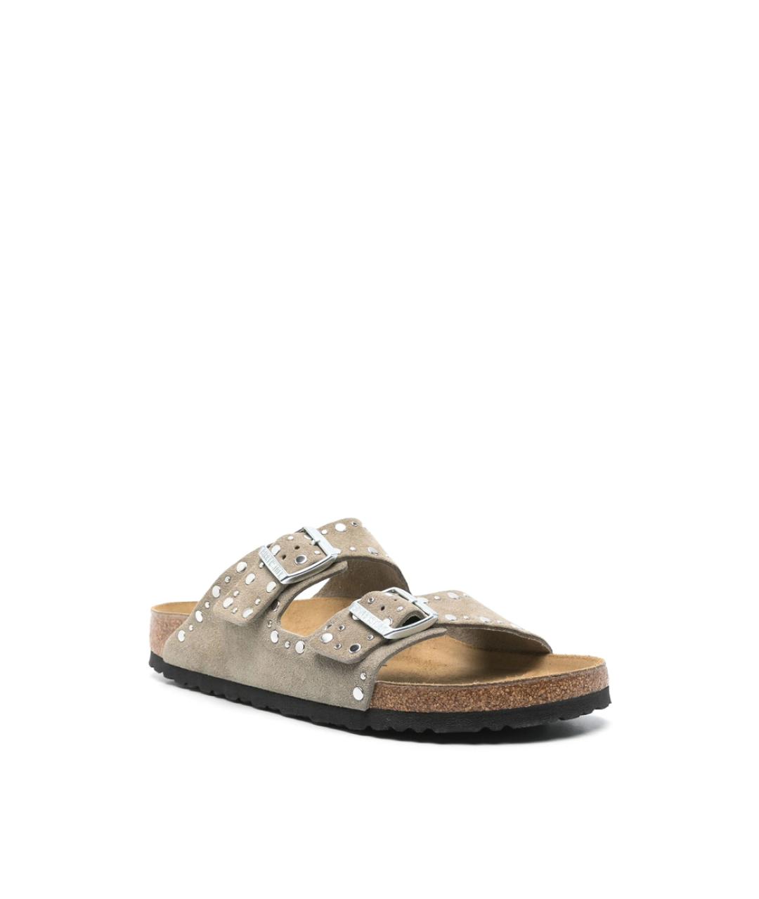 BIRKENSTOCK Серые замшевые сандалии, фото 3