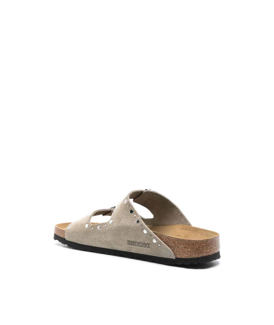 BIRKENSTOCK Серые замшевые сандалии, фото 4