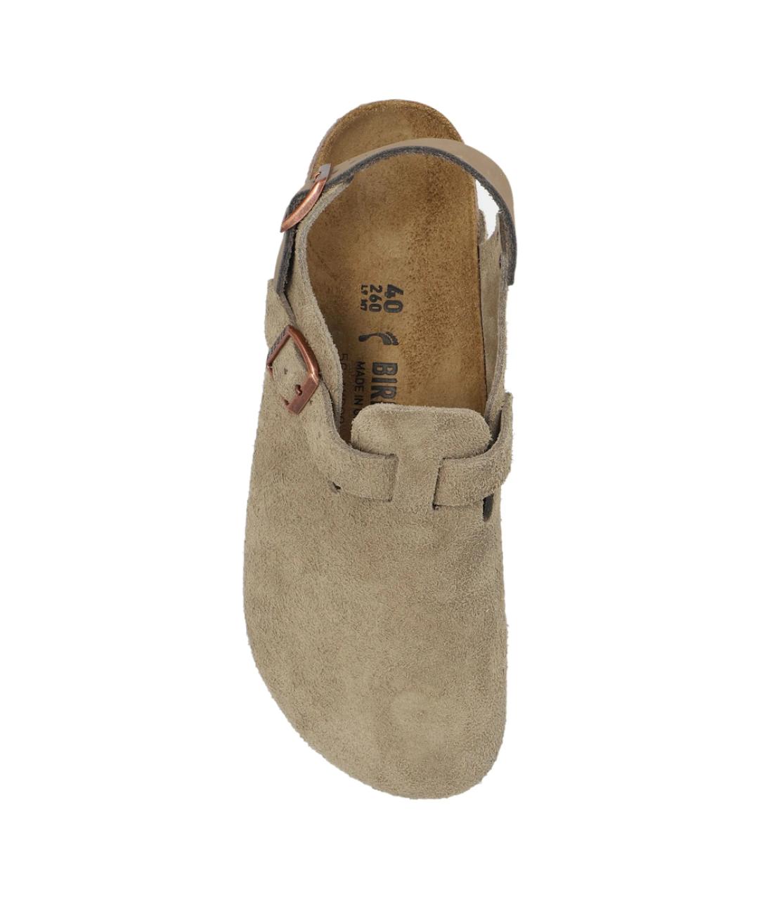 BIRKENSTOCK Бежевые замшевые мюли, фото 2