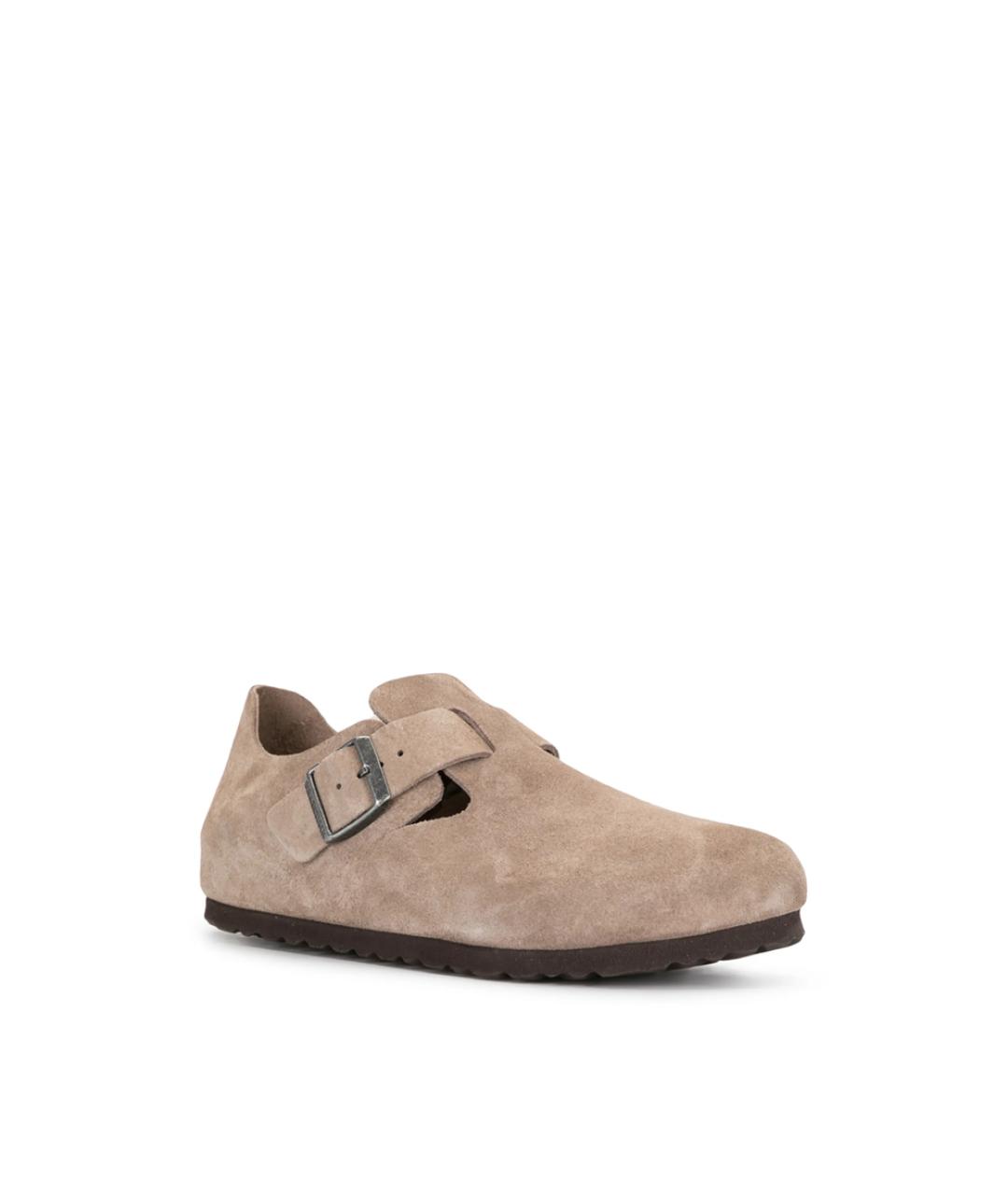 BIRKENSTOCK Бежевые замшевые лоферы, фото 2