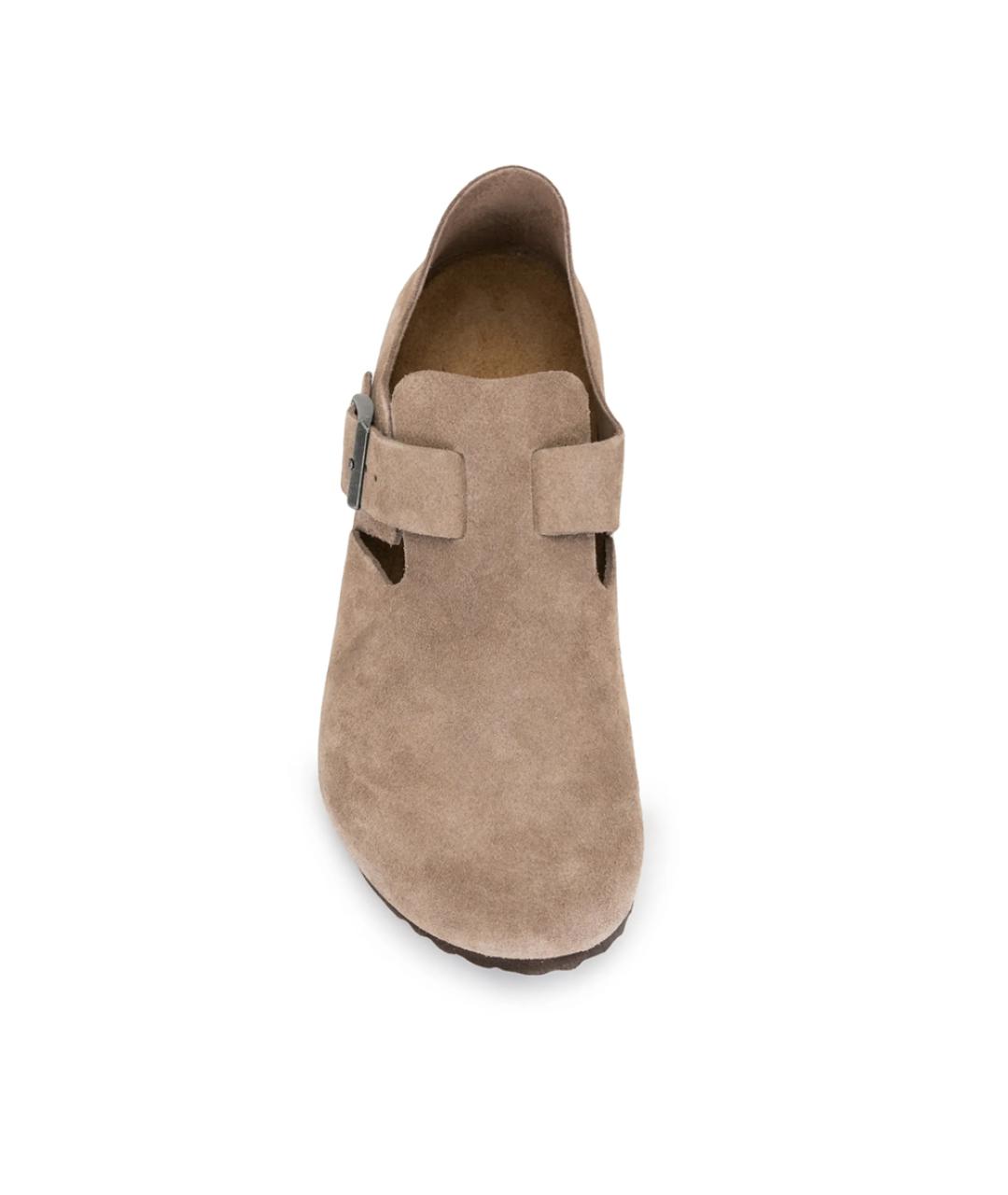 BIRKENSTOCK Бежевые замшевые лоферы, фото 4