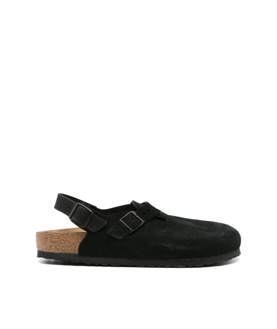 BIRKENSTOCK Черные замшевые сандалии, фото 1
