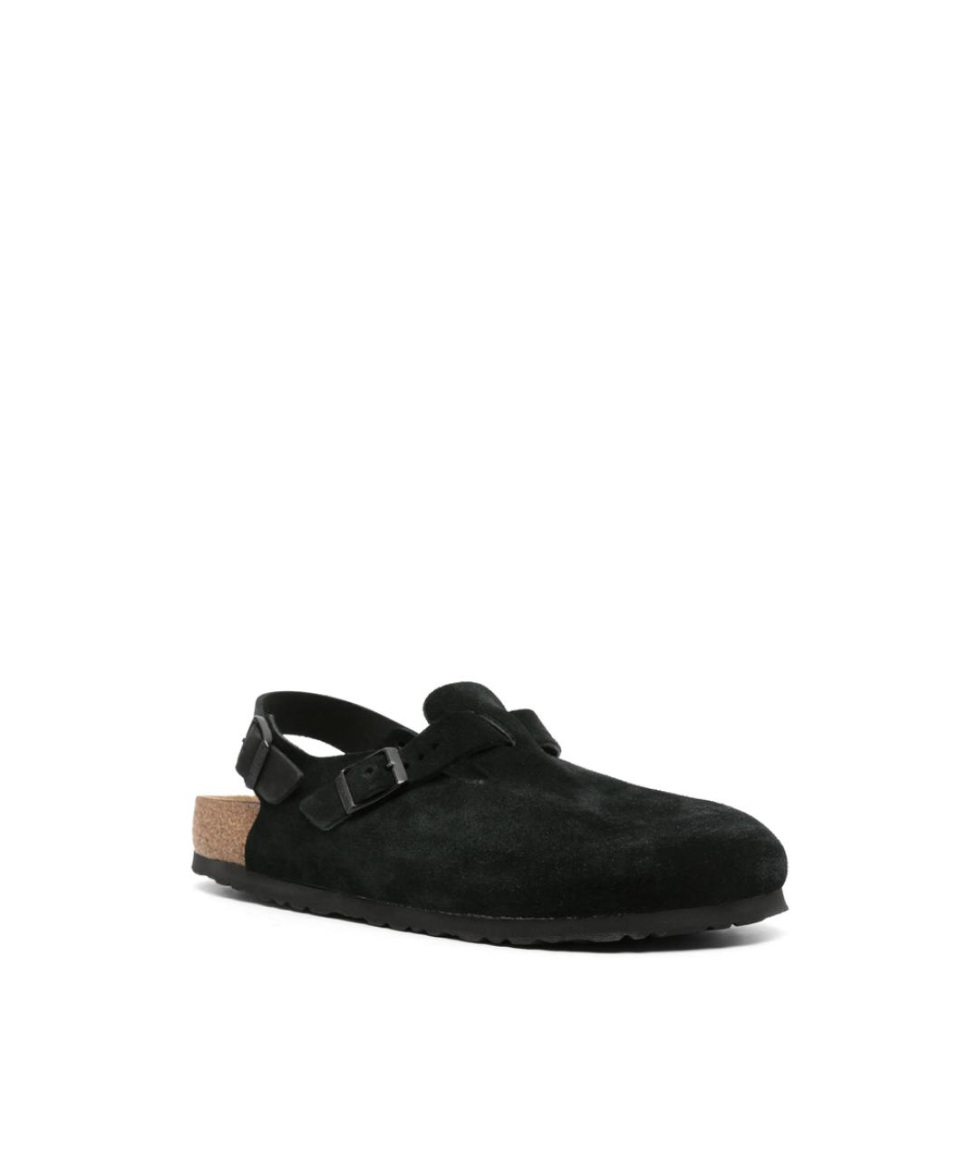 BIRKENSTOCK Черные замшевые сандалии, фото 4