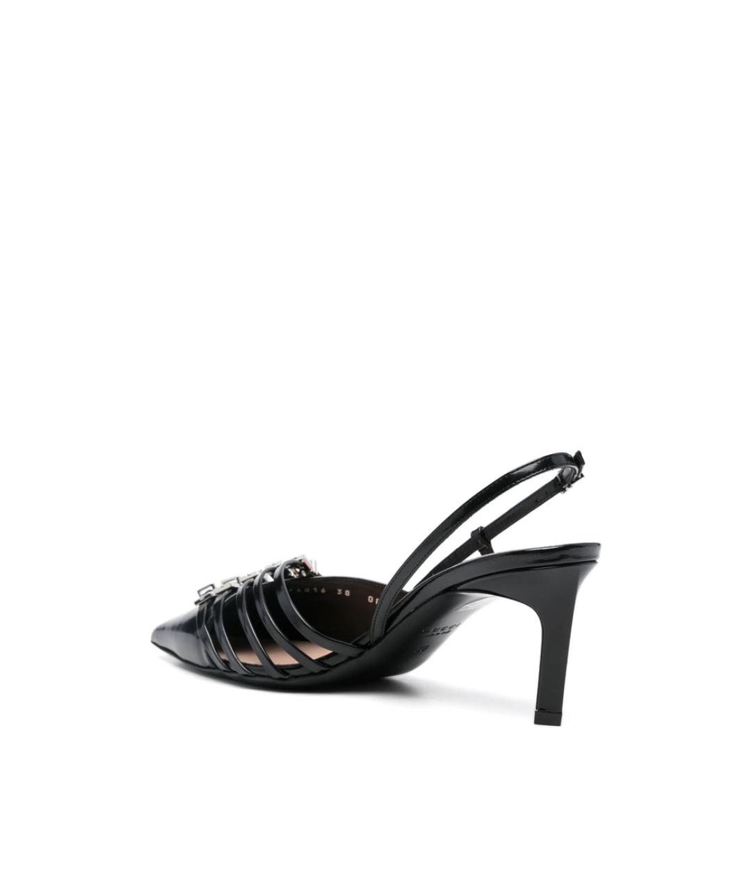 GUCCI Черные кожаные туфли, фото 3