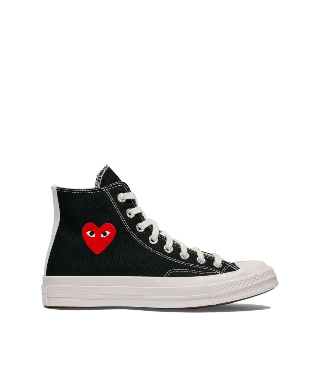CONVERSE Черные текстильные высокие кроссовки / кеды, фото 1