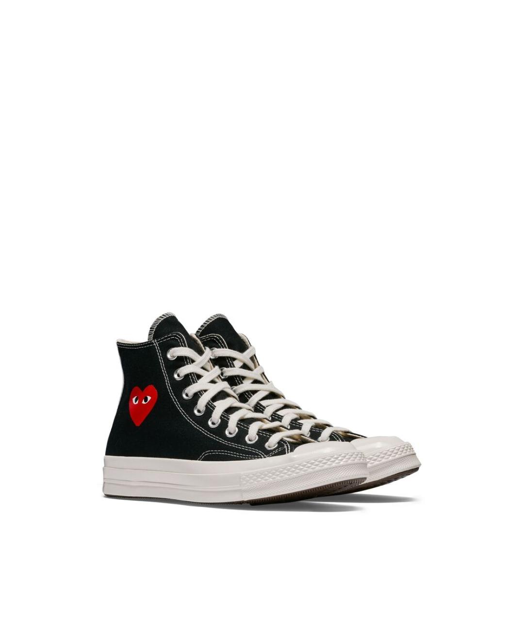 CONVERSE Черные текстильные высокие кроссовки / кеды, фото 2