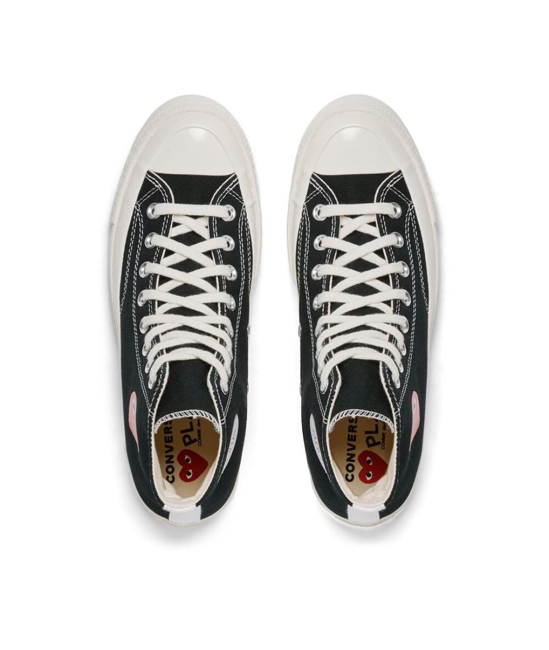 CONVERSE Черные текстильные высокие кроссовки / кеды, фото 3