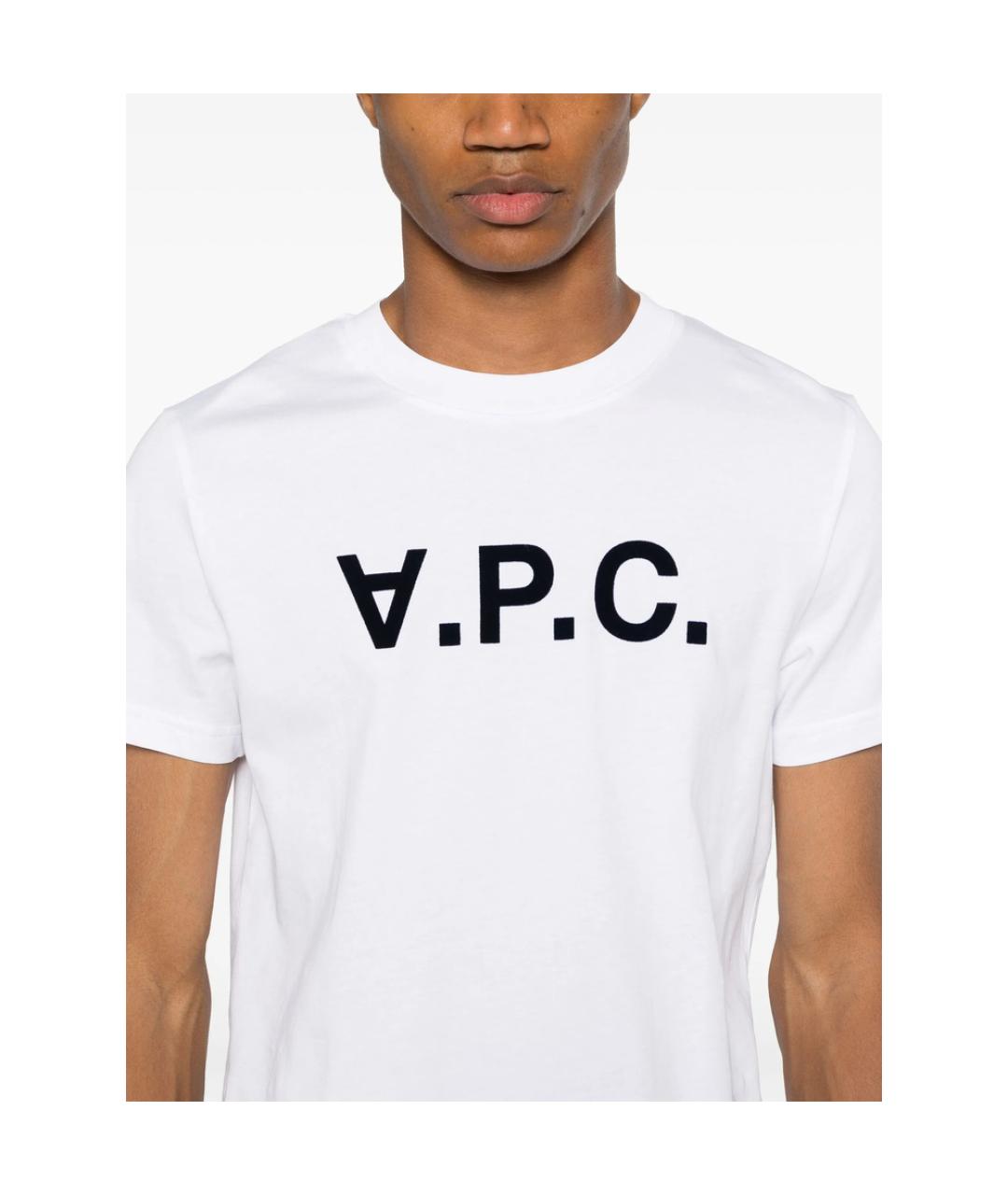A.P.C. Белая хлопковая футболка, фото 6