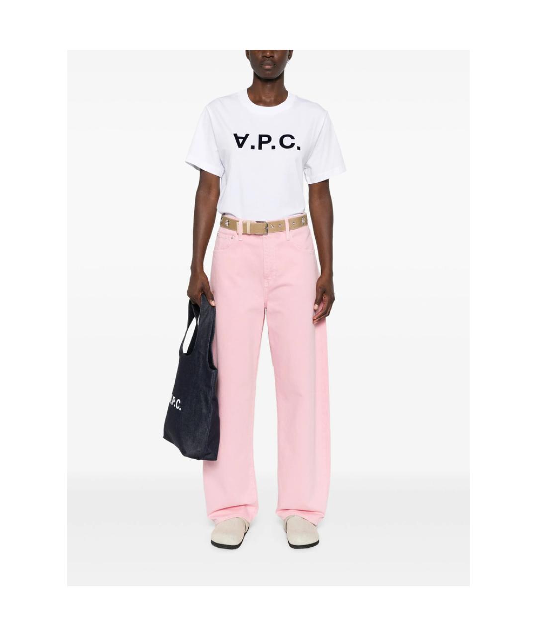 A.P.C. Белая хлопковая футболка, фото 3