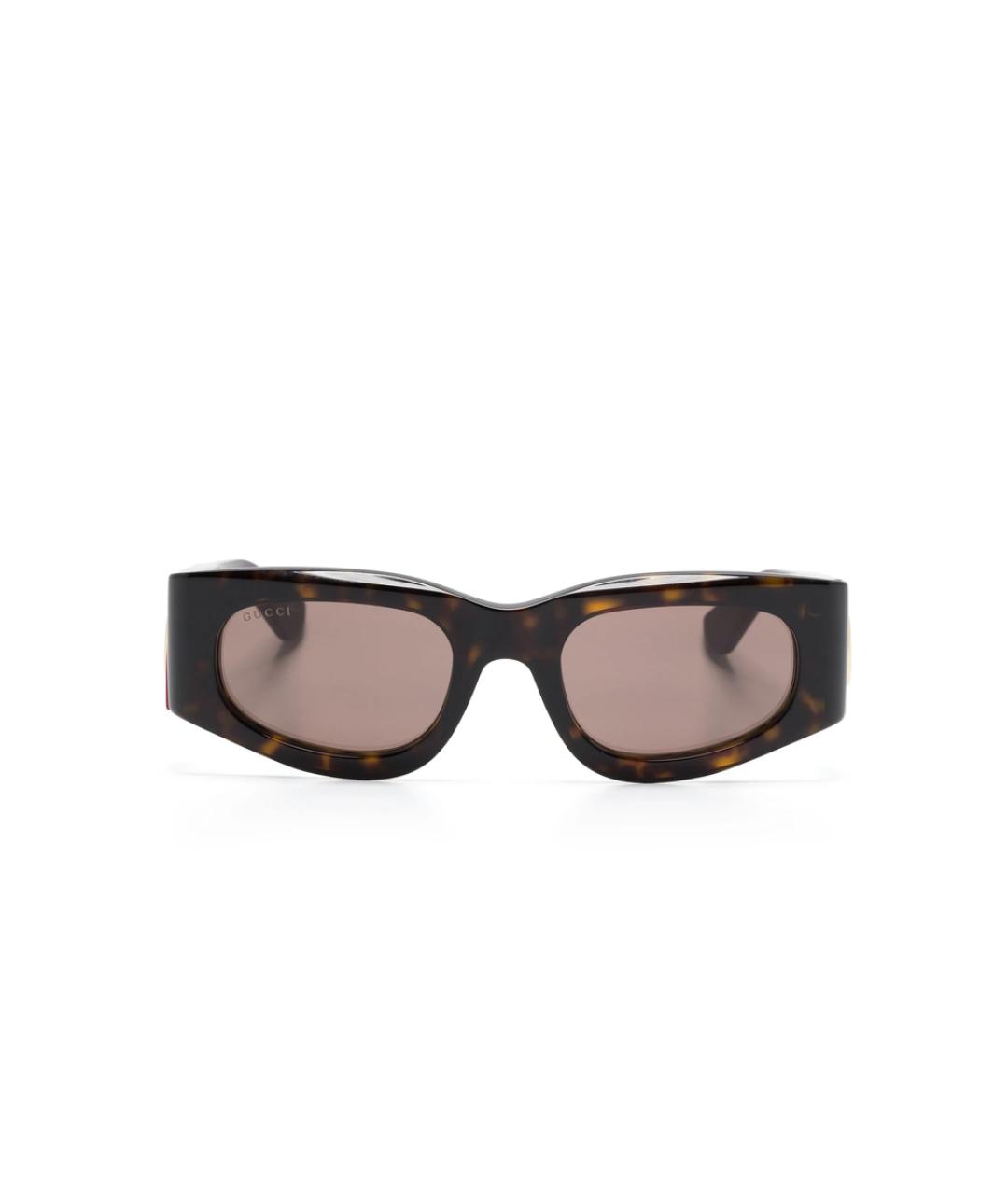 GUCCI Фиолетовые пластиковые солнцезащитные очки, фото 1